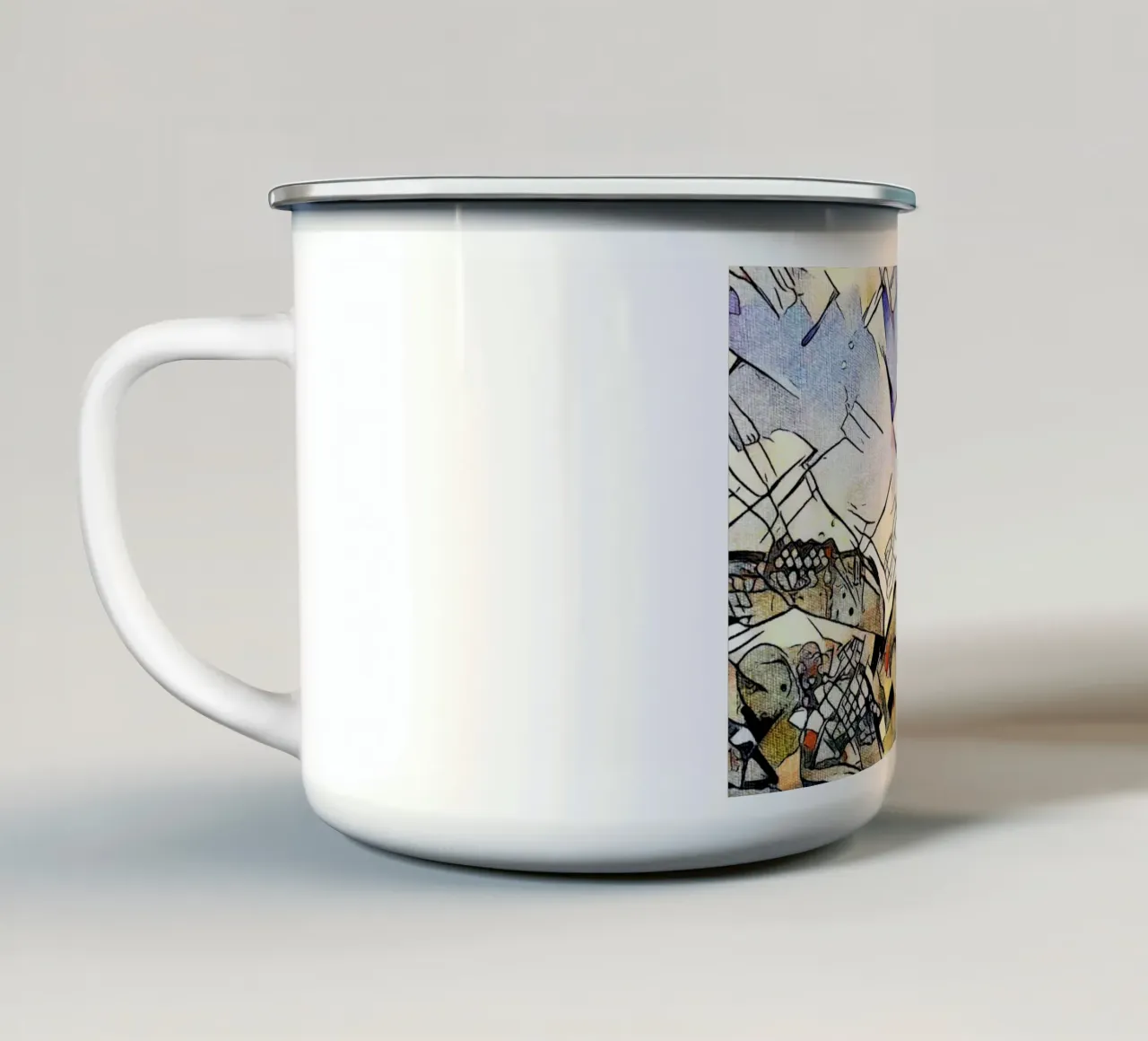 Kandinsky incontra Dresda #2 tazza in smalto da ZAMART