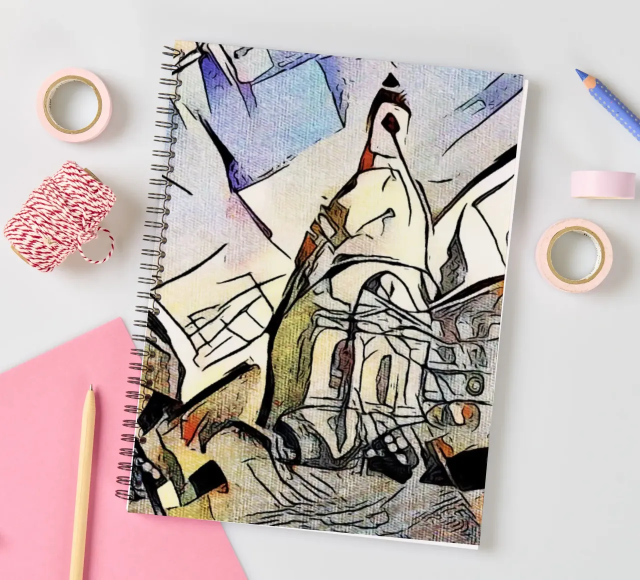 Kandinsky meets Dresden #2 spiral notebook by ZAMART