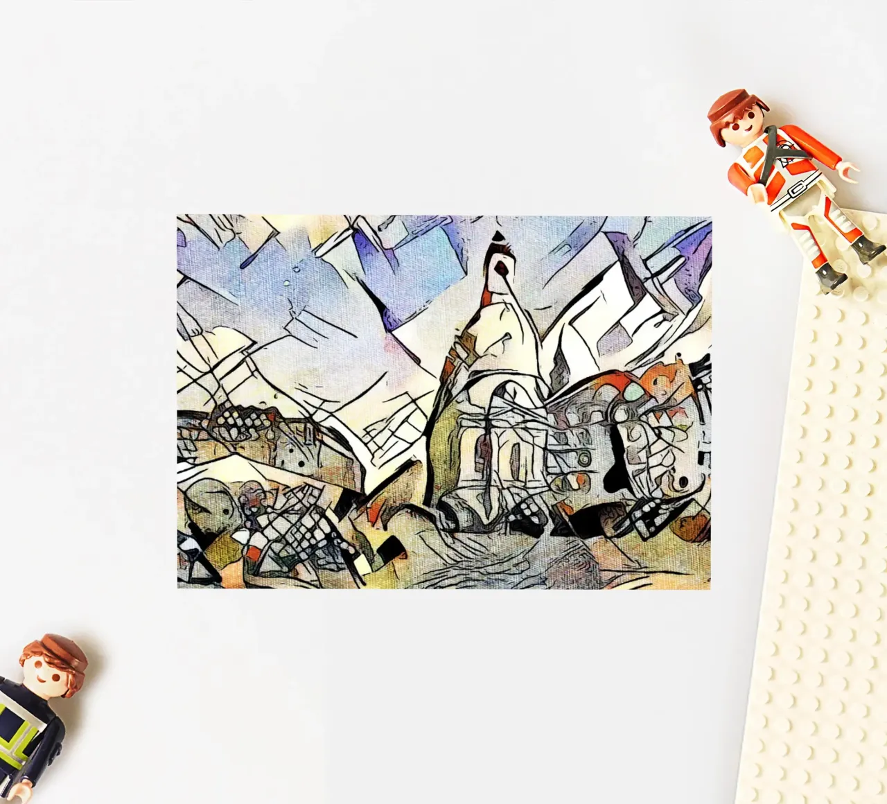 Kandinsky y Dresde nº 2 pegatina de ZAMART