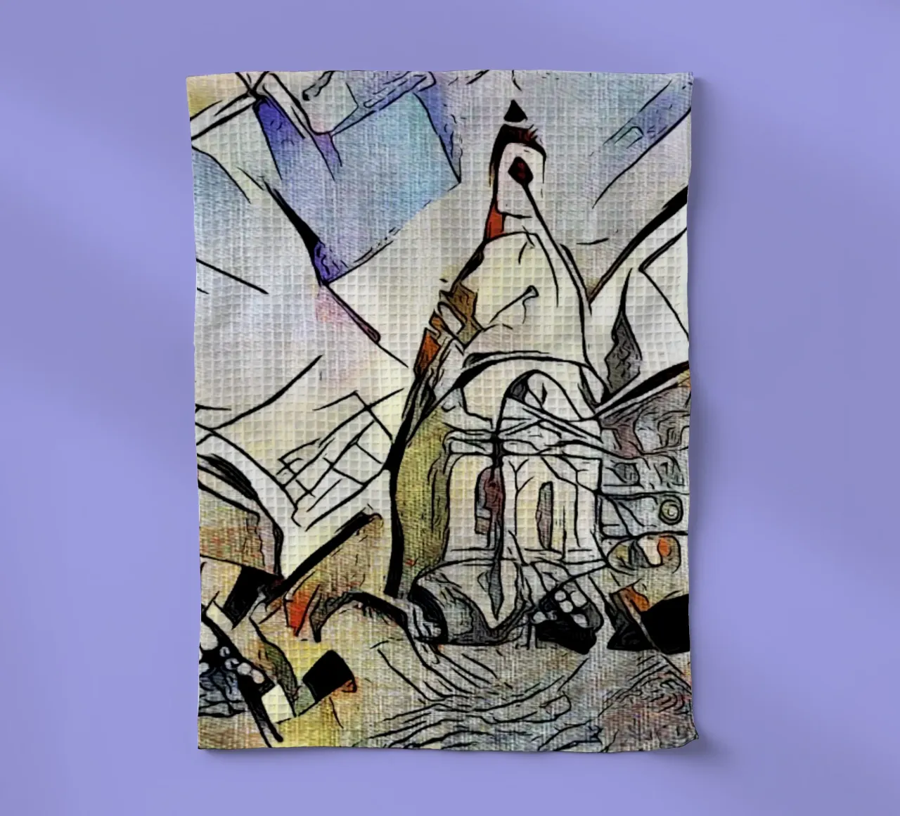 Kandinsky incontra Dresda #2 canovaccio da cucina da ZAMART