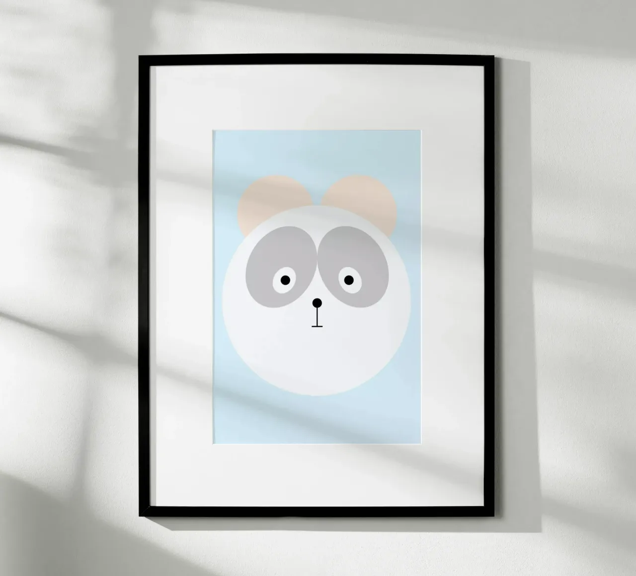 Elton the Panda poster con telaio in plastica da Marx & Croft