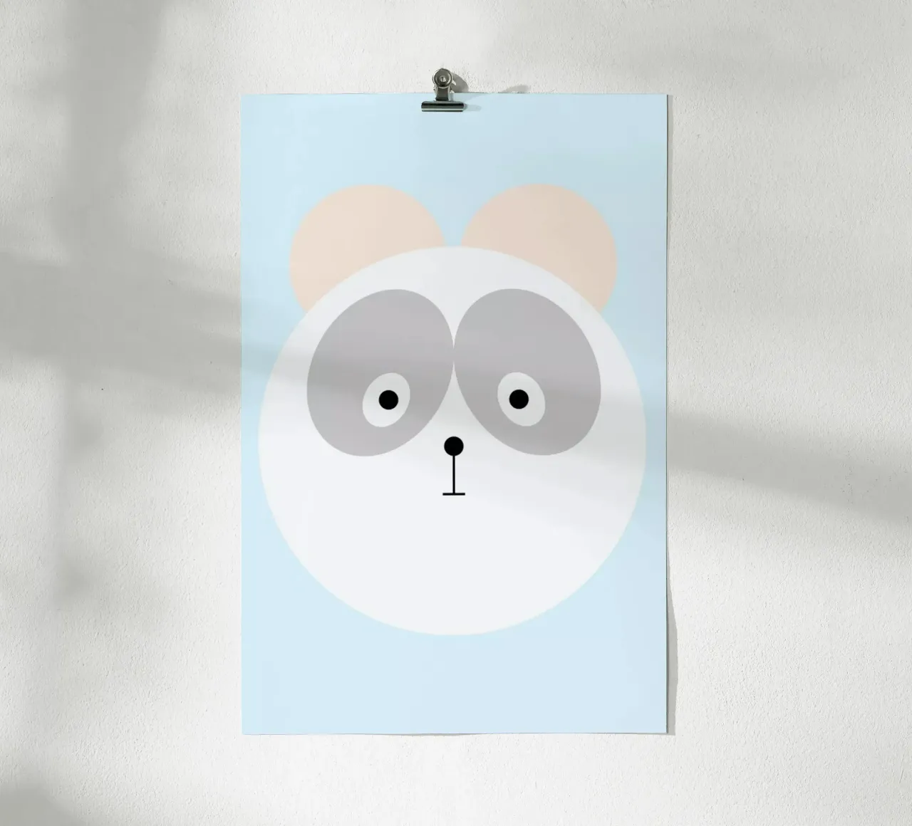 Elton the Panda poster con telaio in plastica da Marx & Croft