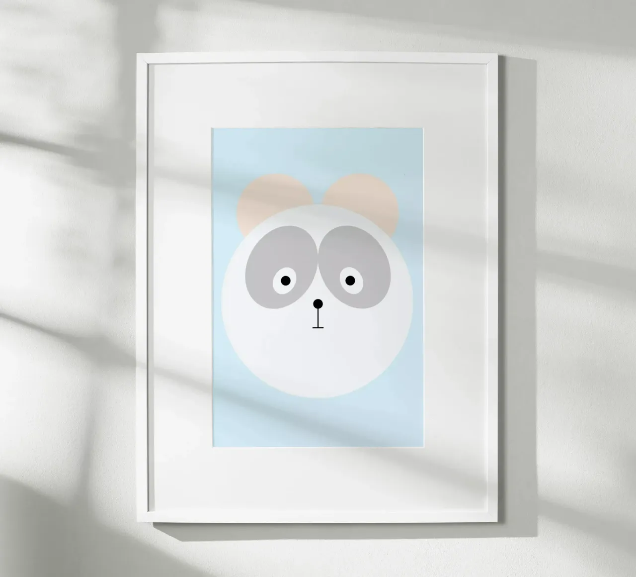 Elton the Panda poster con telaio in plastica da Marx & Croft