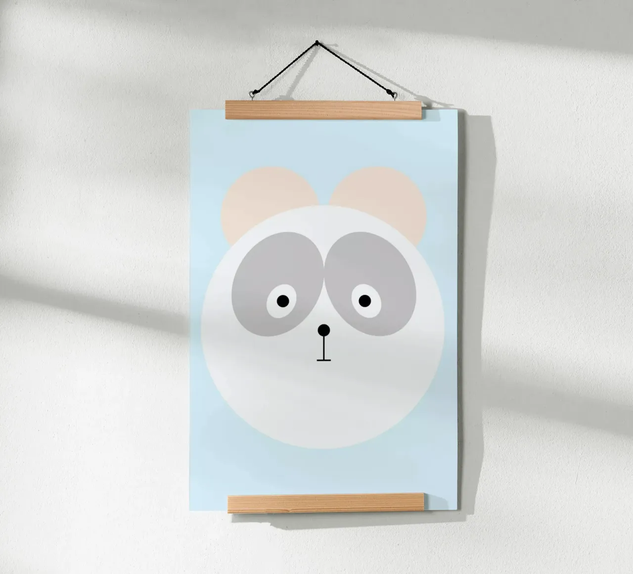 Elton the Panda poster con telaio in plastica da Marx & Croft