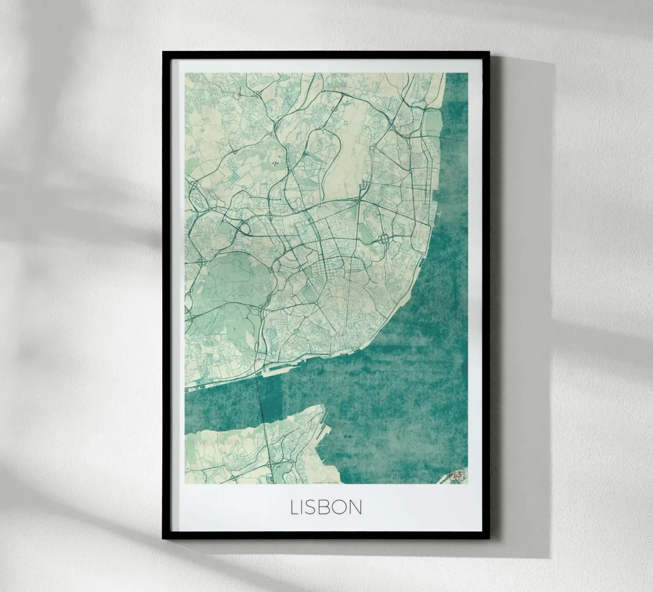 Lisbon Vintage poster con telaio in plastica da Hubert Roguski