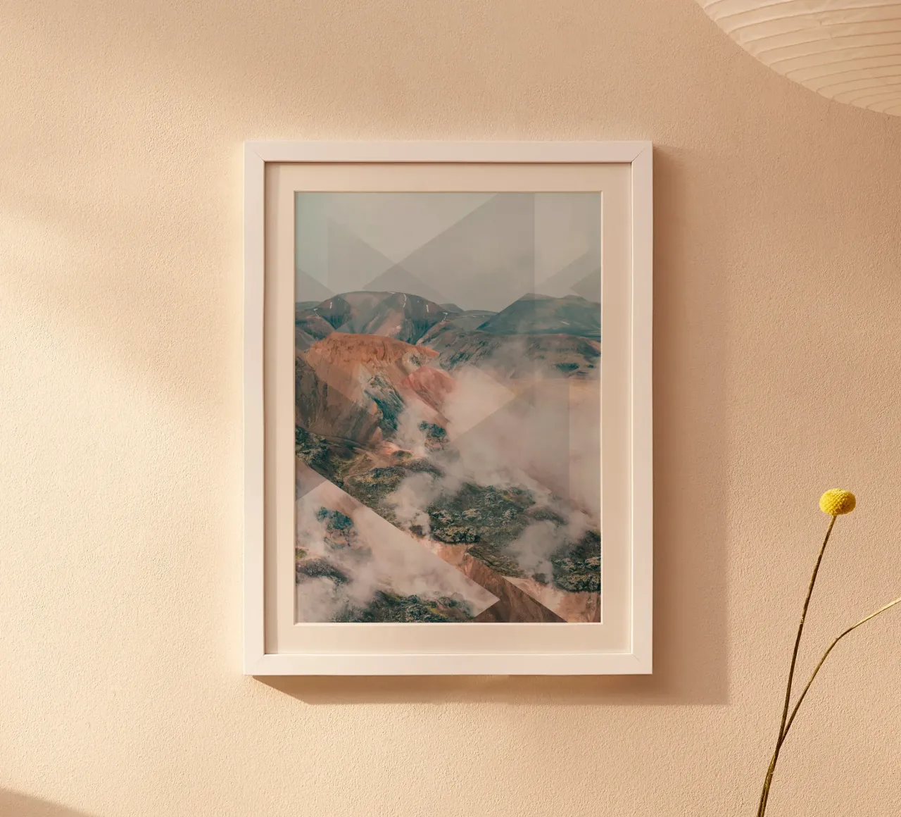 Mania Landscapes Scattered 4 Landmannalaugar (Iceland) poster da Mania Print Collection