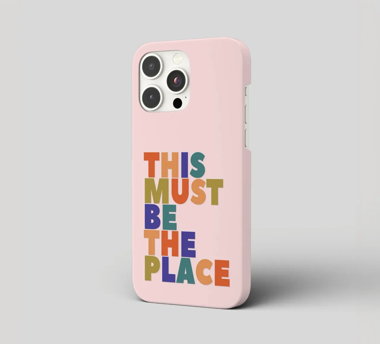 This Must Be The Place – Retro Chunky Typography Print cover iphone da showmemars