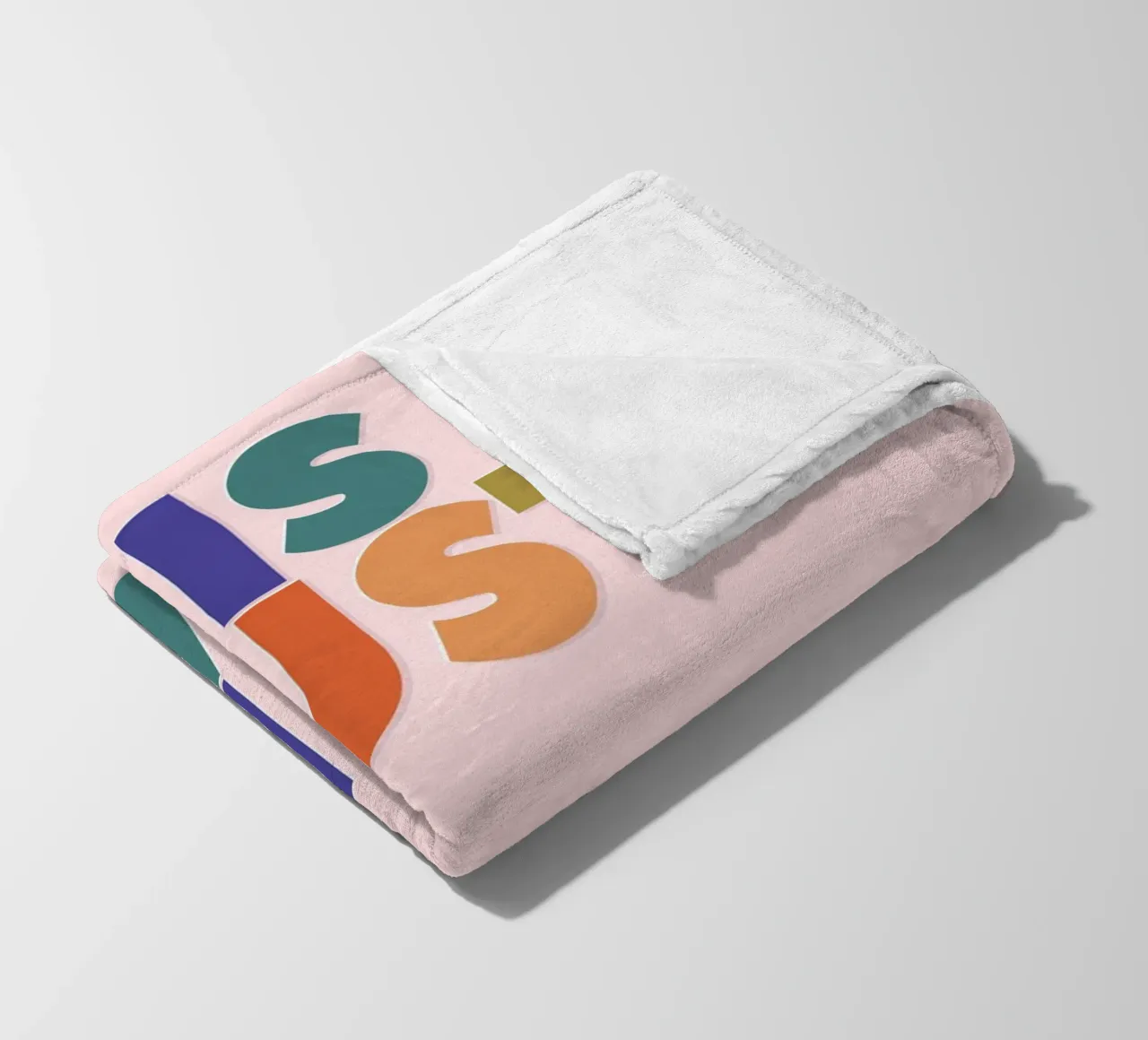 This Must Be The Place – Retro Chunky Typography Print plaid polaire de showmemars