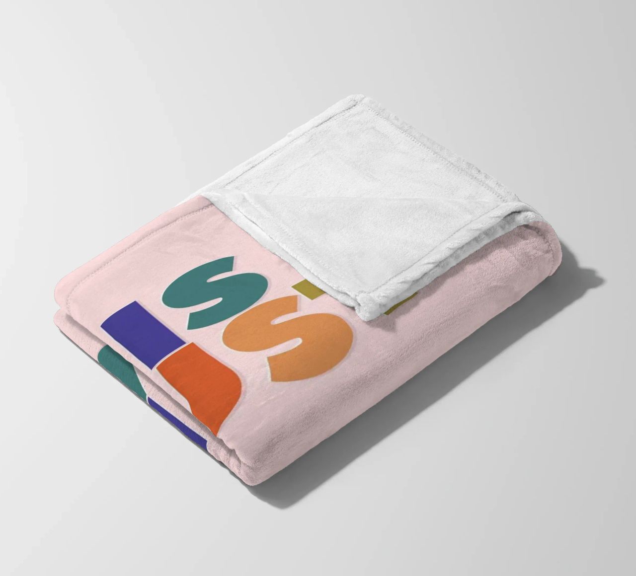 This Must Be The Place – Retro Chunky Typography Print coperta in pile da showmemars