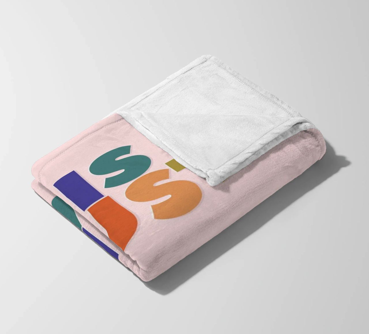 This Must Be The Place – Retro Chunky Typography Print coperta in pile da showmemars