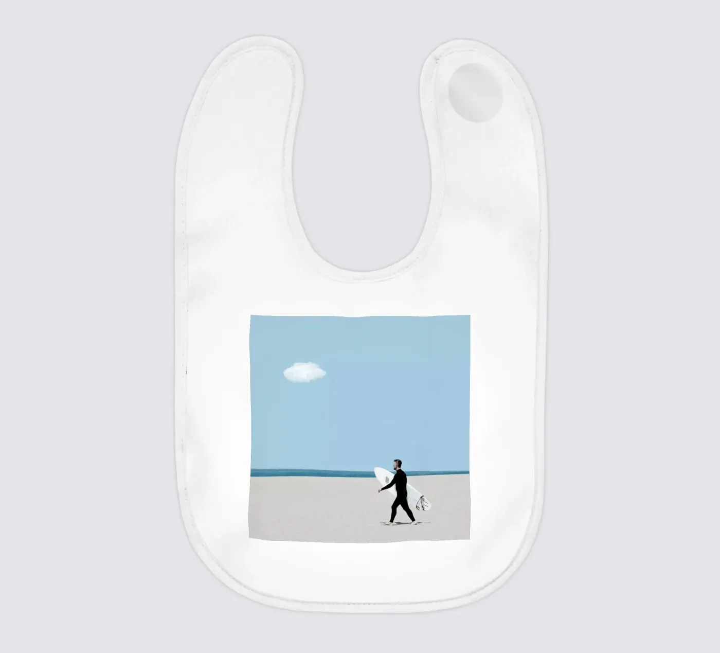 Beach Time baby bib by Rafael Burato