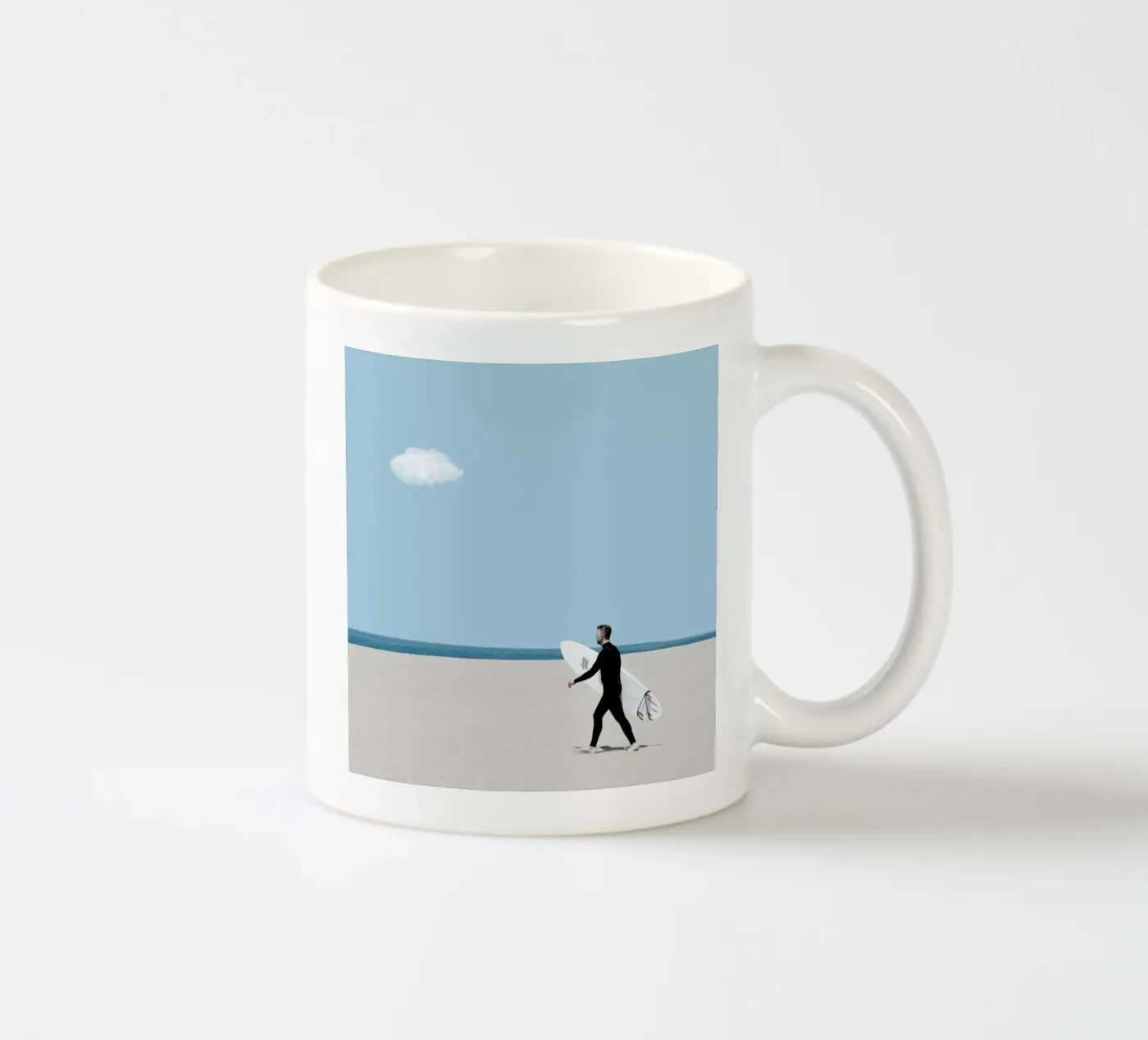 Beach Time ceramic mug by Rafael Burato