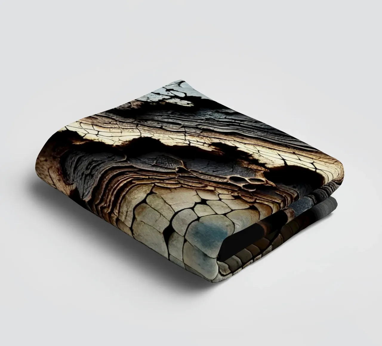 Artistieke Raku vaasmotieven met een opvallende structuur badhanddoek van scHio