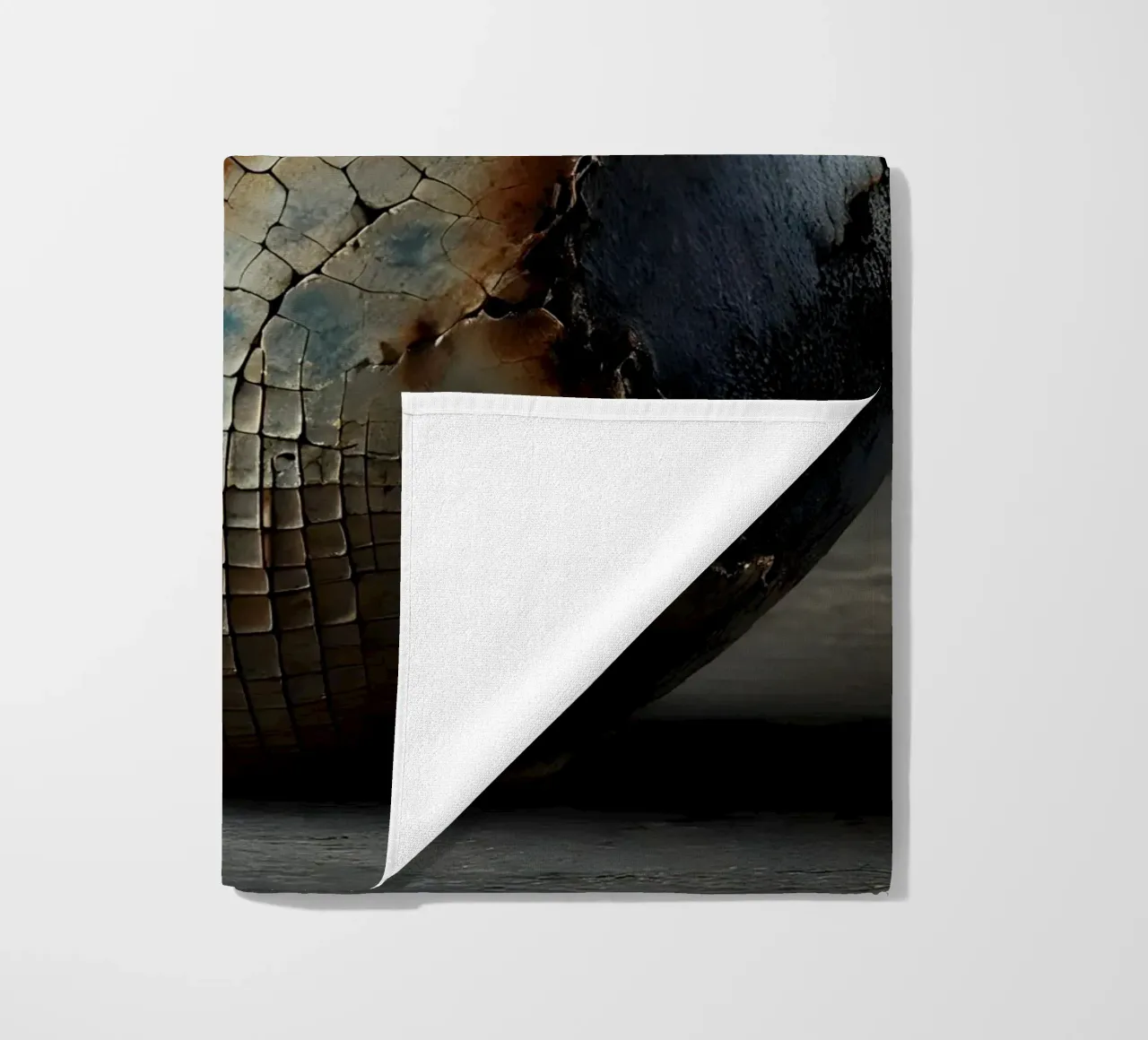 Artistic Raku vase motifs with a striking structure beach towel by scHio