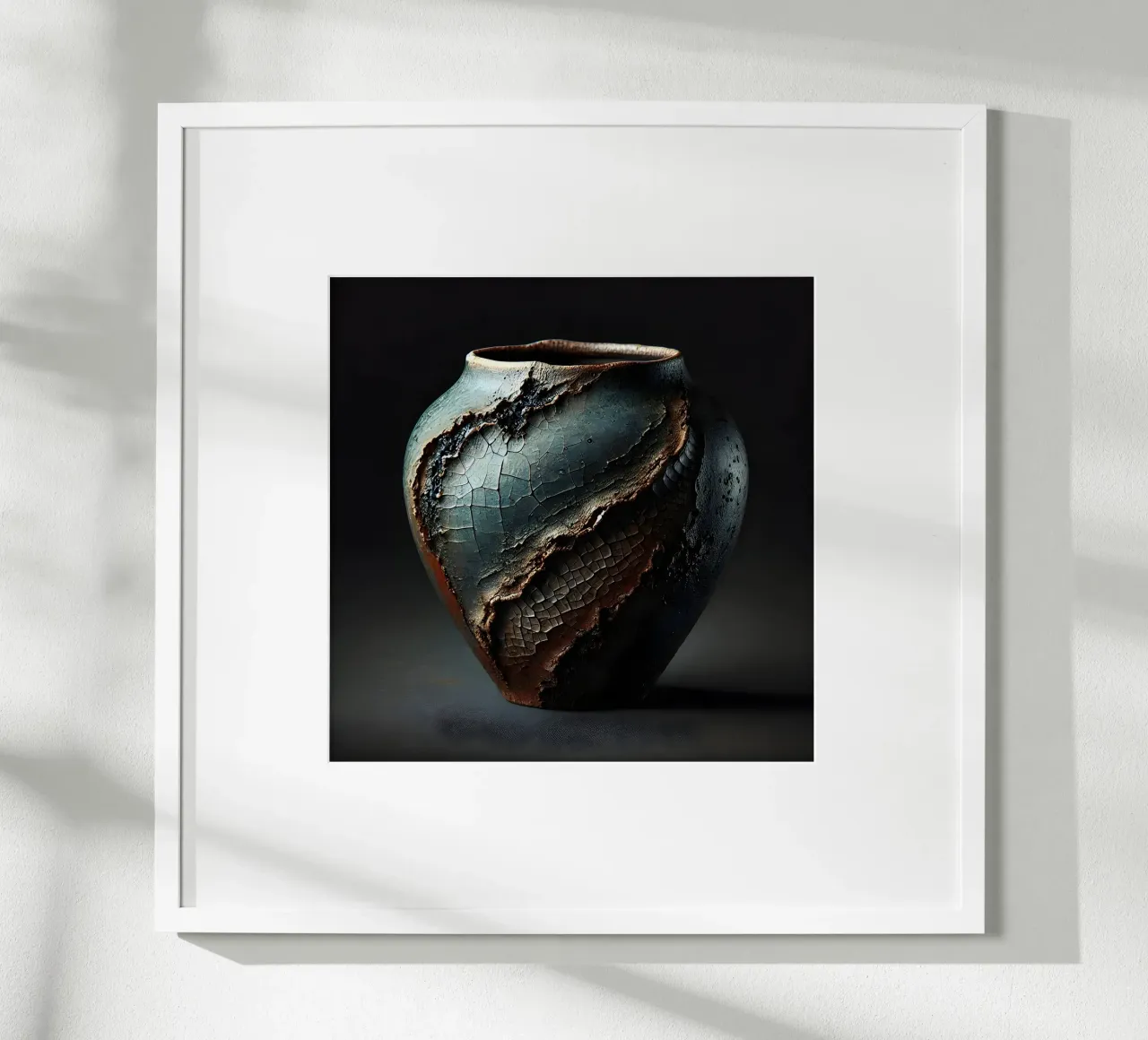 Artistic Raku vase motifs with a striking structure hahnemühle by scHio