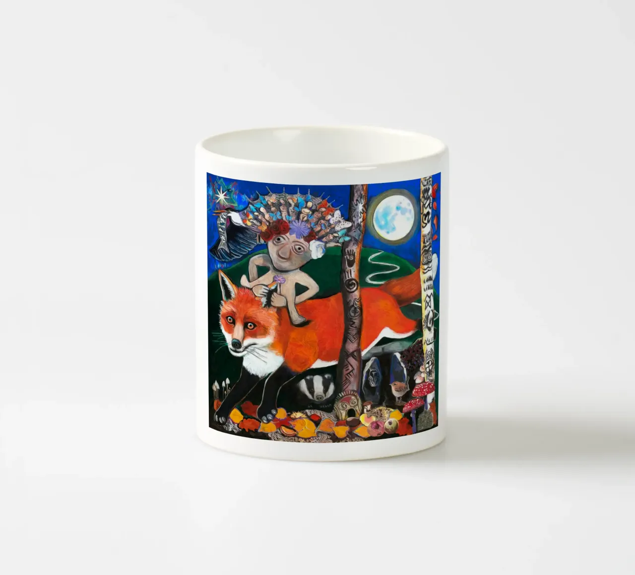 Una visita di Sheela na Gig tazza in ceramica da goddess art