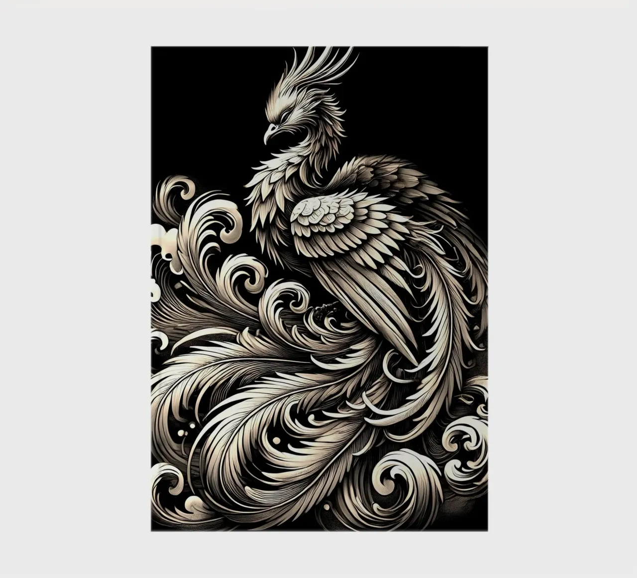 Phoenix of immortality - Noble work of art notebook by scHio