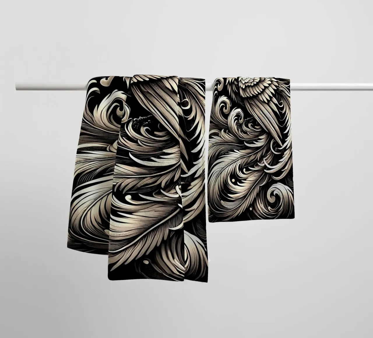 Phoenix of immortality - Noble work of art towel by scHio