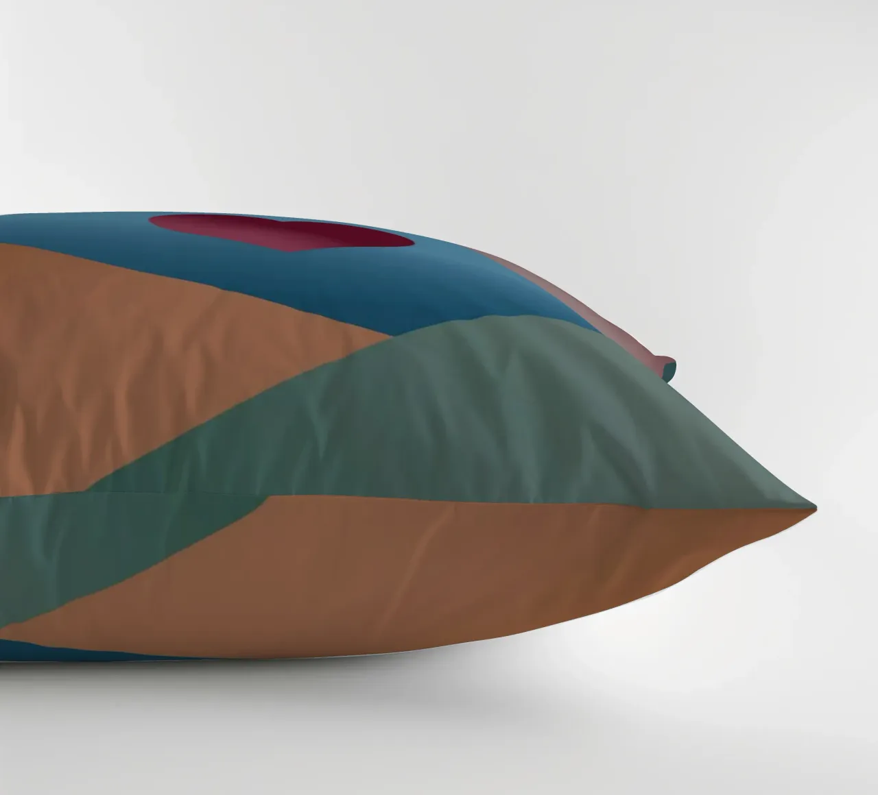 Forme geometriche colorate e un cuore rosso cuscino da Something for you