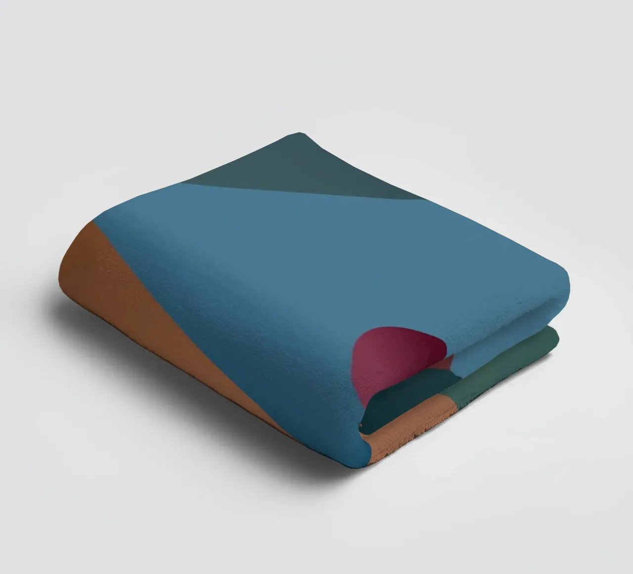 Forme geometriche colorate e un cuore rosso asciugamano da bagno da Something for you