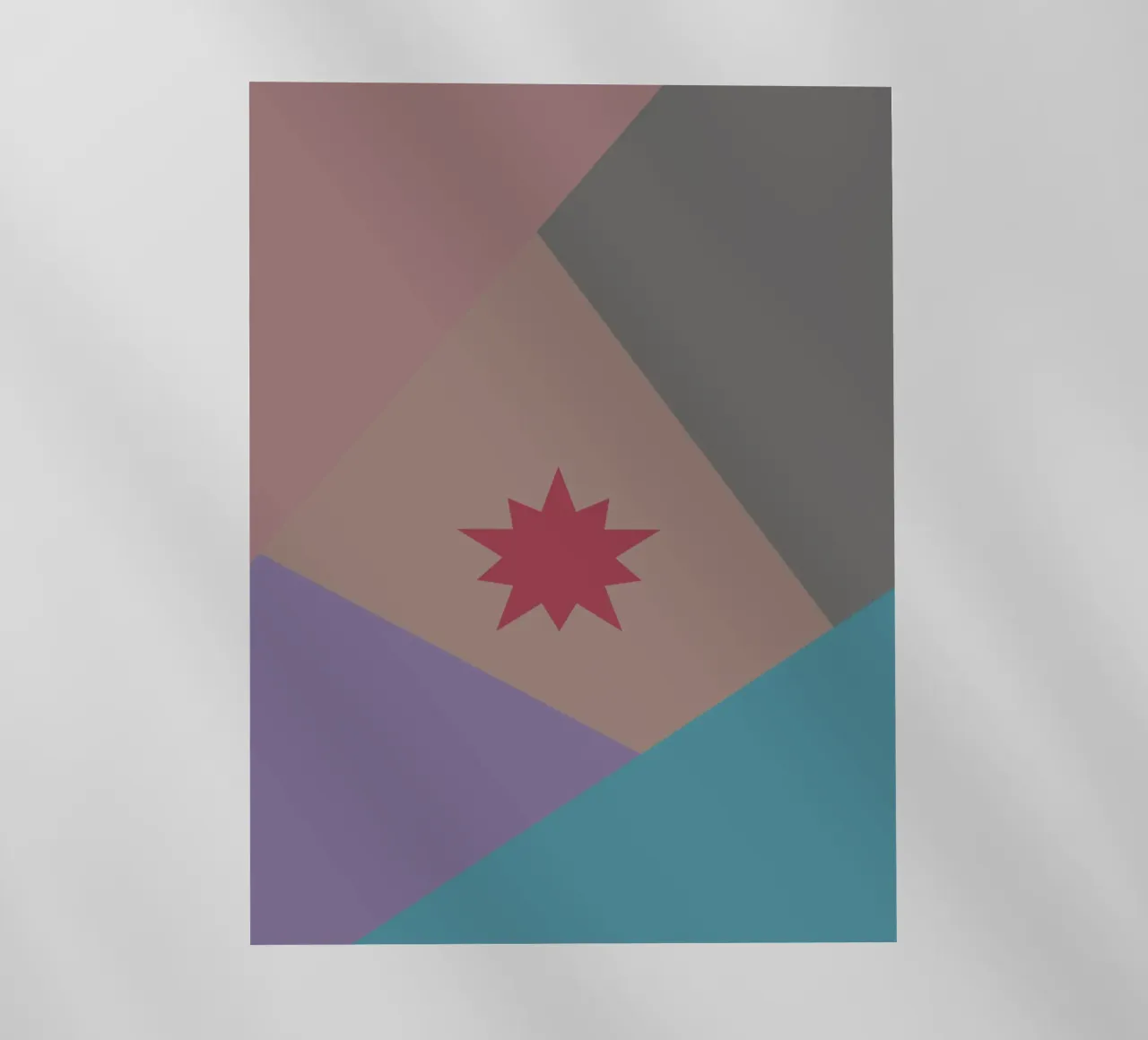 Forme geometriche colorate e una stella rosa pellicola backlit da Something for you