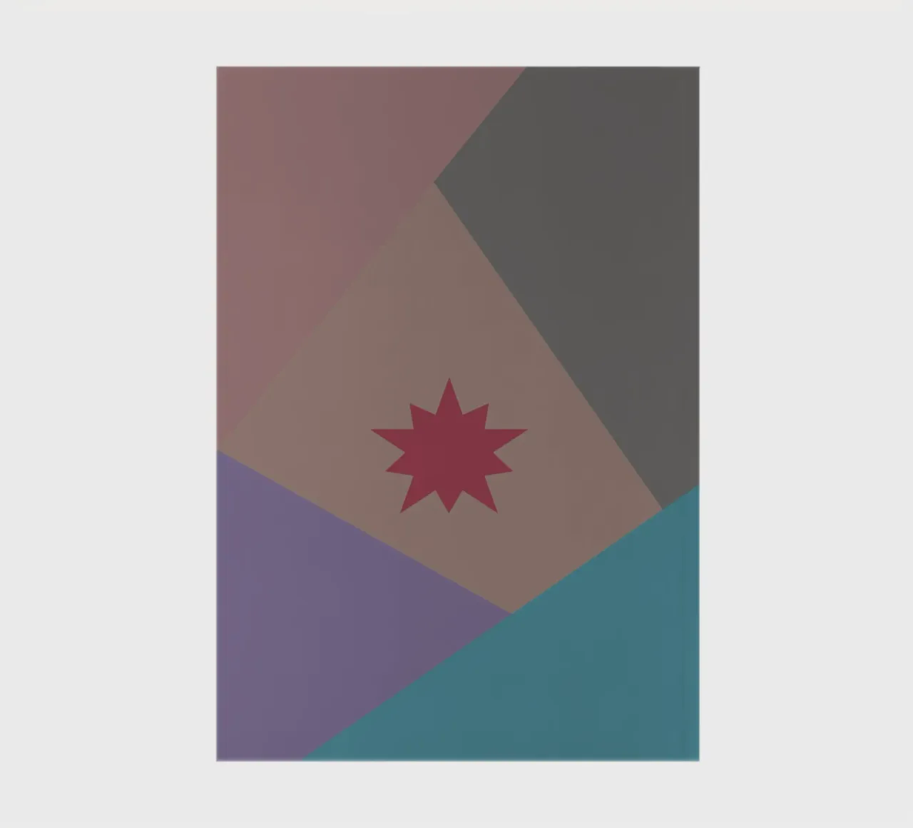 Forme geometriche colorate e una stella rosa diario da Something for you