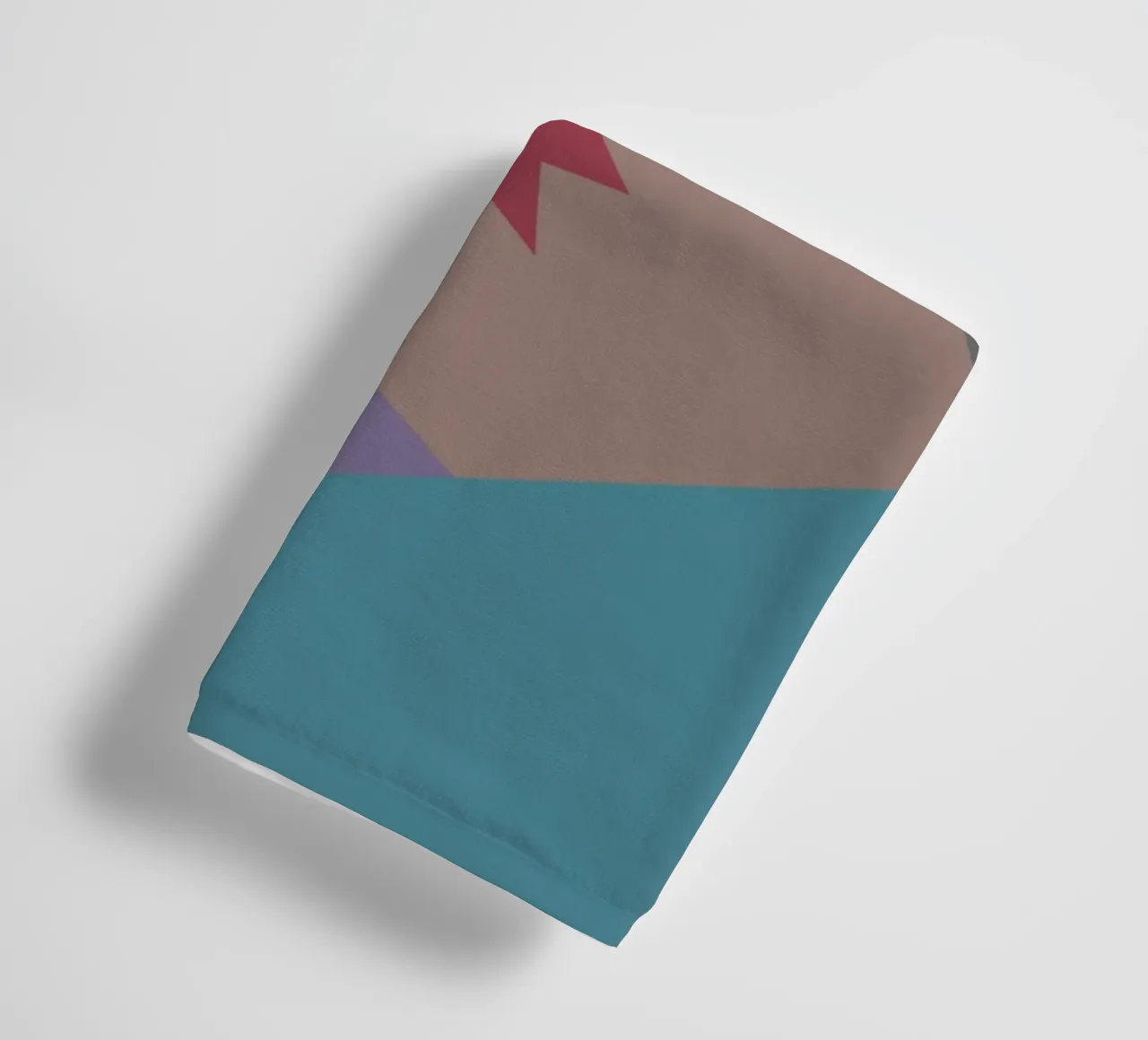 Forme geometriche colorate e una stella rosa asciugamano da bagno da Something for you