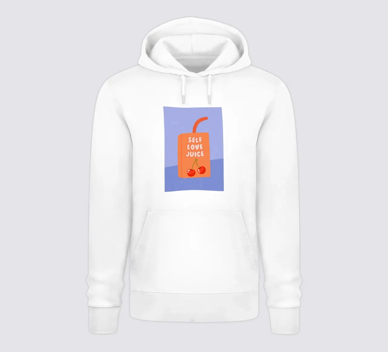 Retro self love juice art, positivo, preppy, carino felpa con cappuccio da pdigitalprints