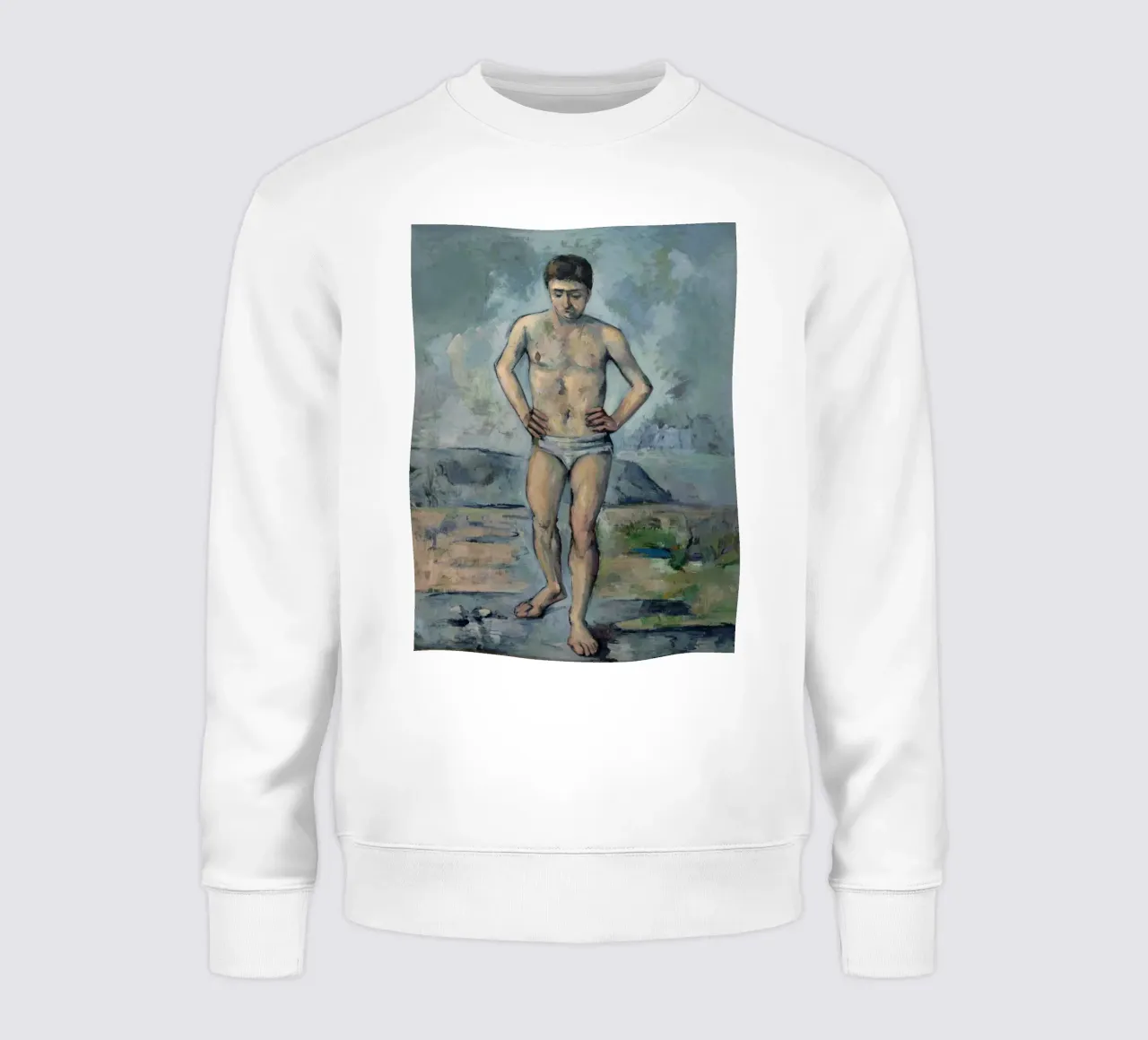 Paul Cezanne - La bagnante felpa da Timeless Artworks