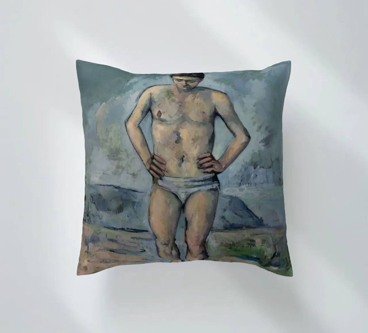 Paul Cezanne - La bagnante cuscino da Timeless Artworks