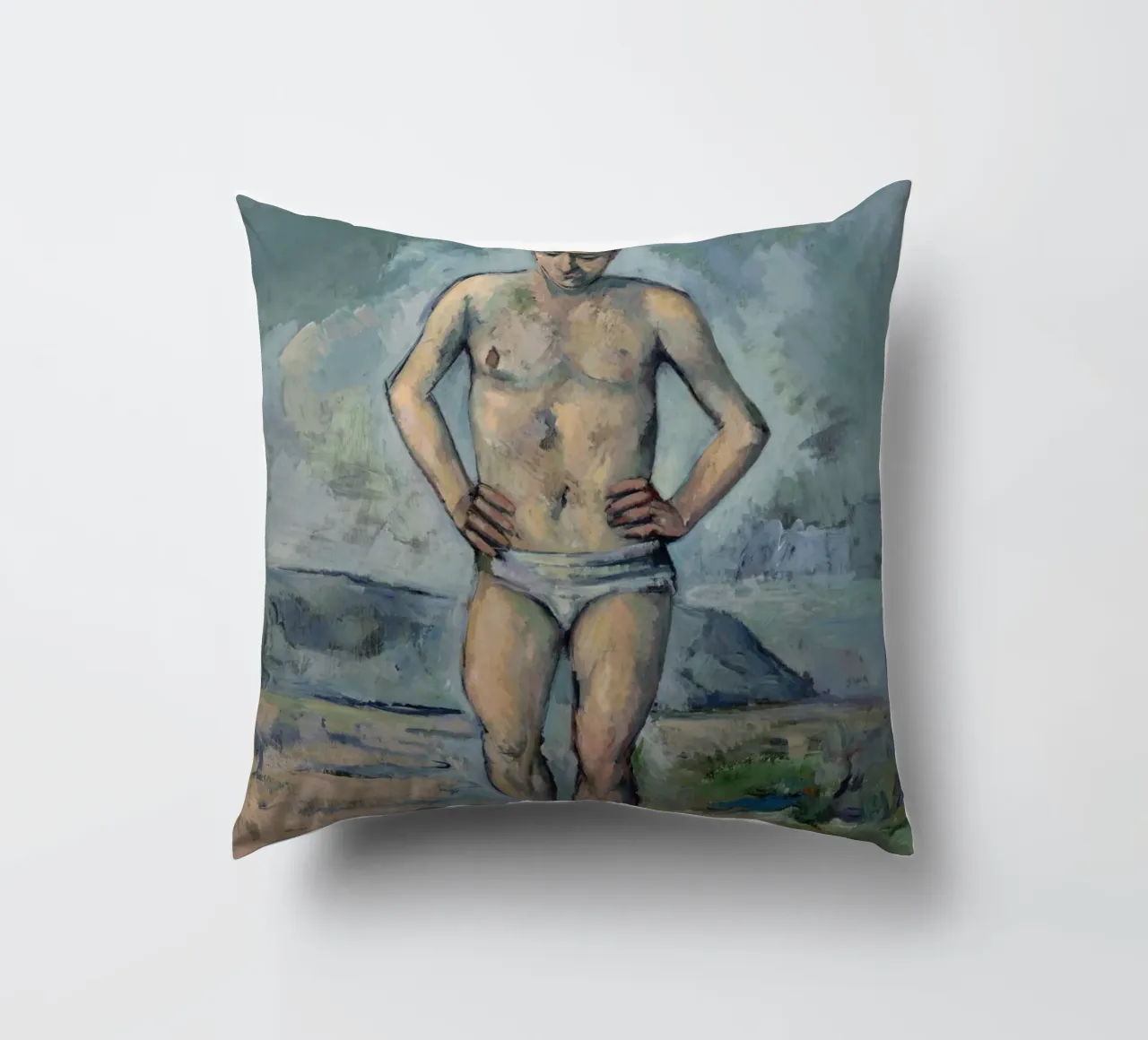 Paul Cezanne - La bagnante cuscino da Timeless Artworks