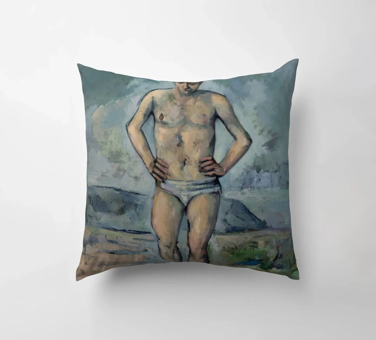 Paul Cezanne - La bagnante cuscino da Timeless Artworks