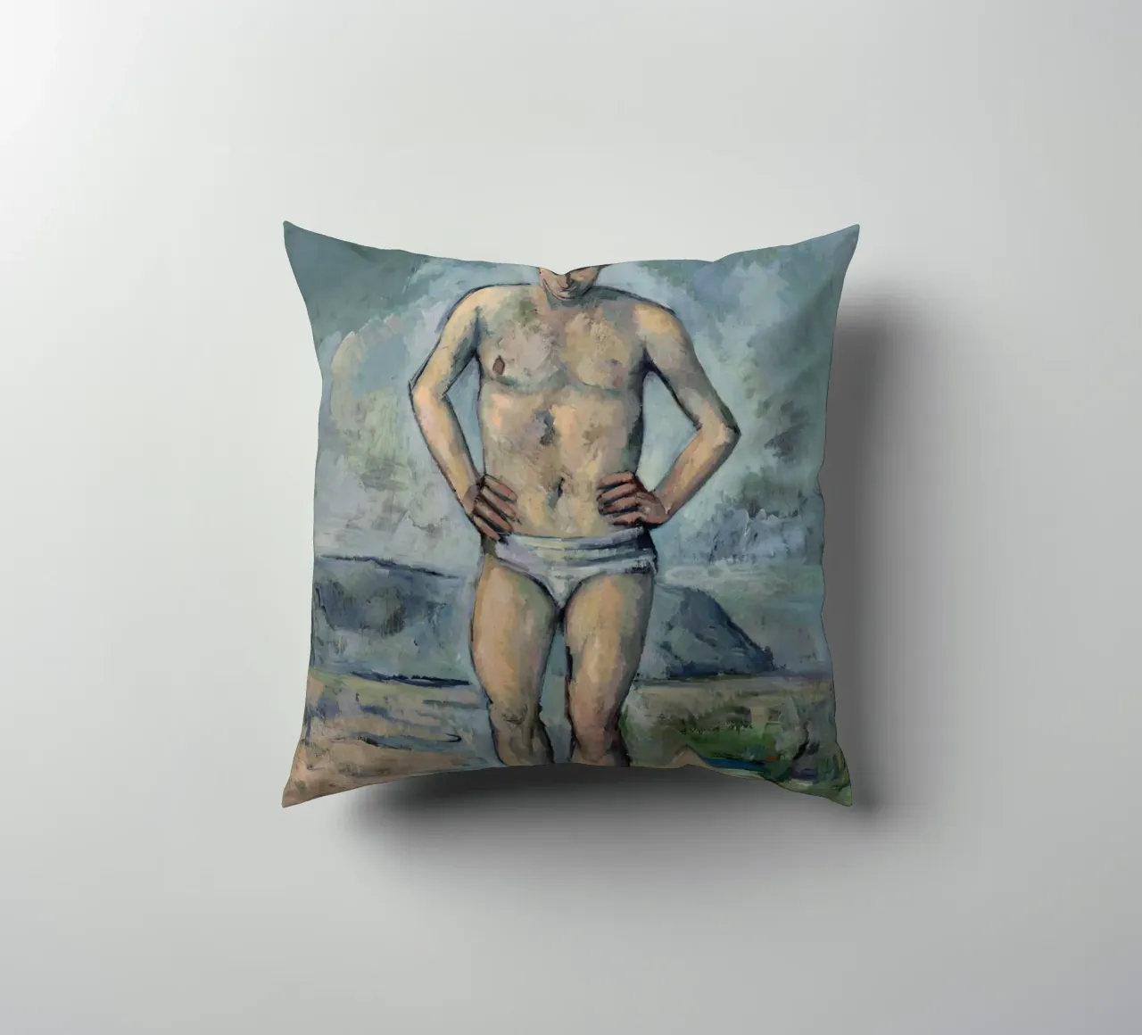 Paul Cezanne - La bagnante cuscino da Timeless Artworks
