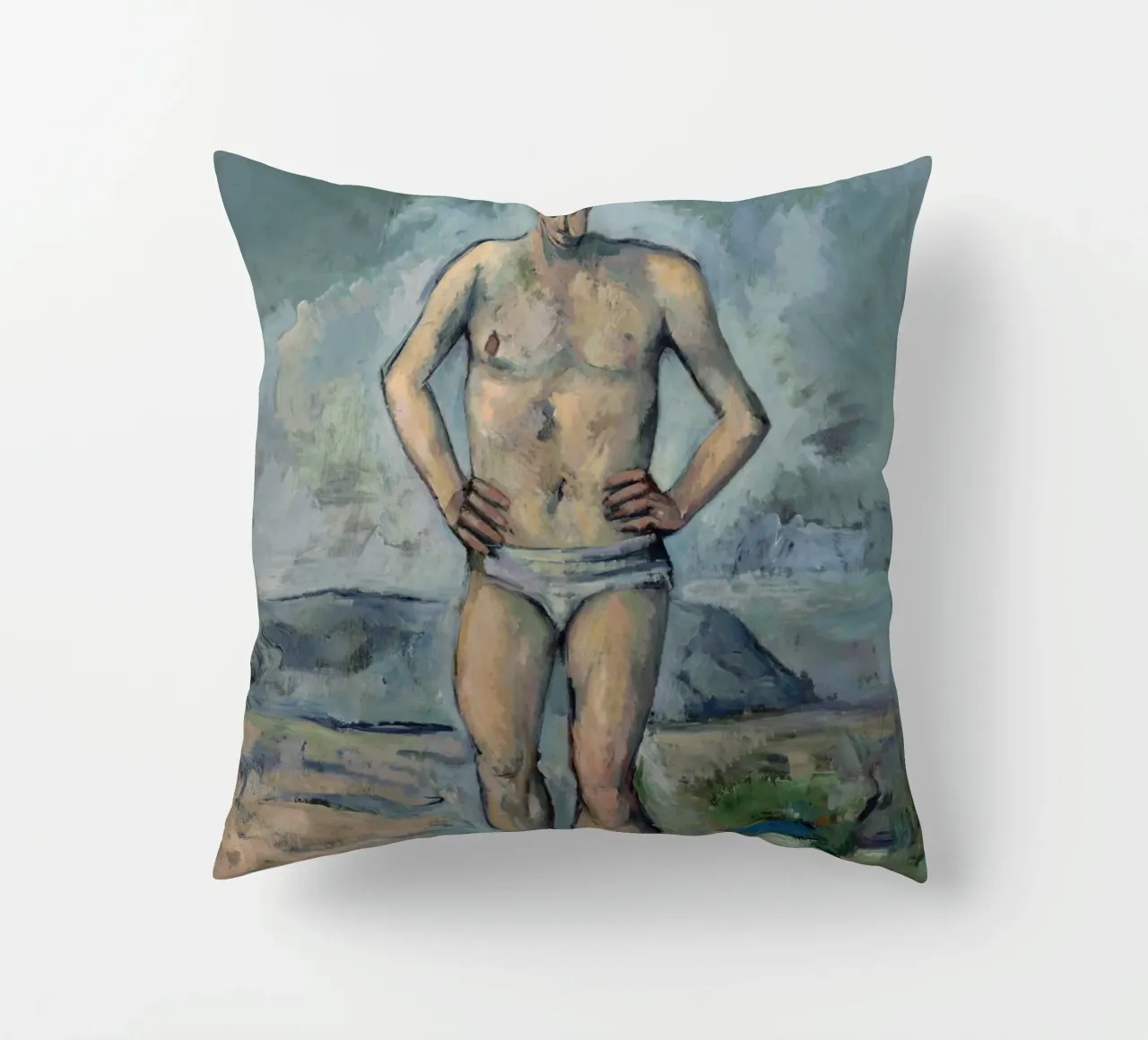 Paul Cezanne - La bagnante cuscino da Timeless Artworks