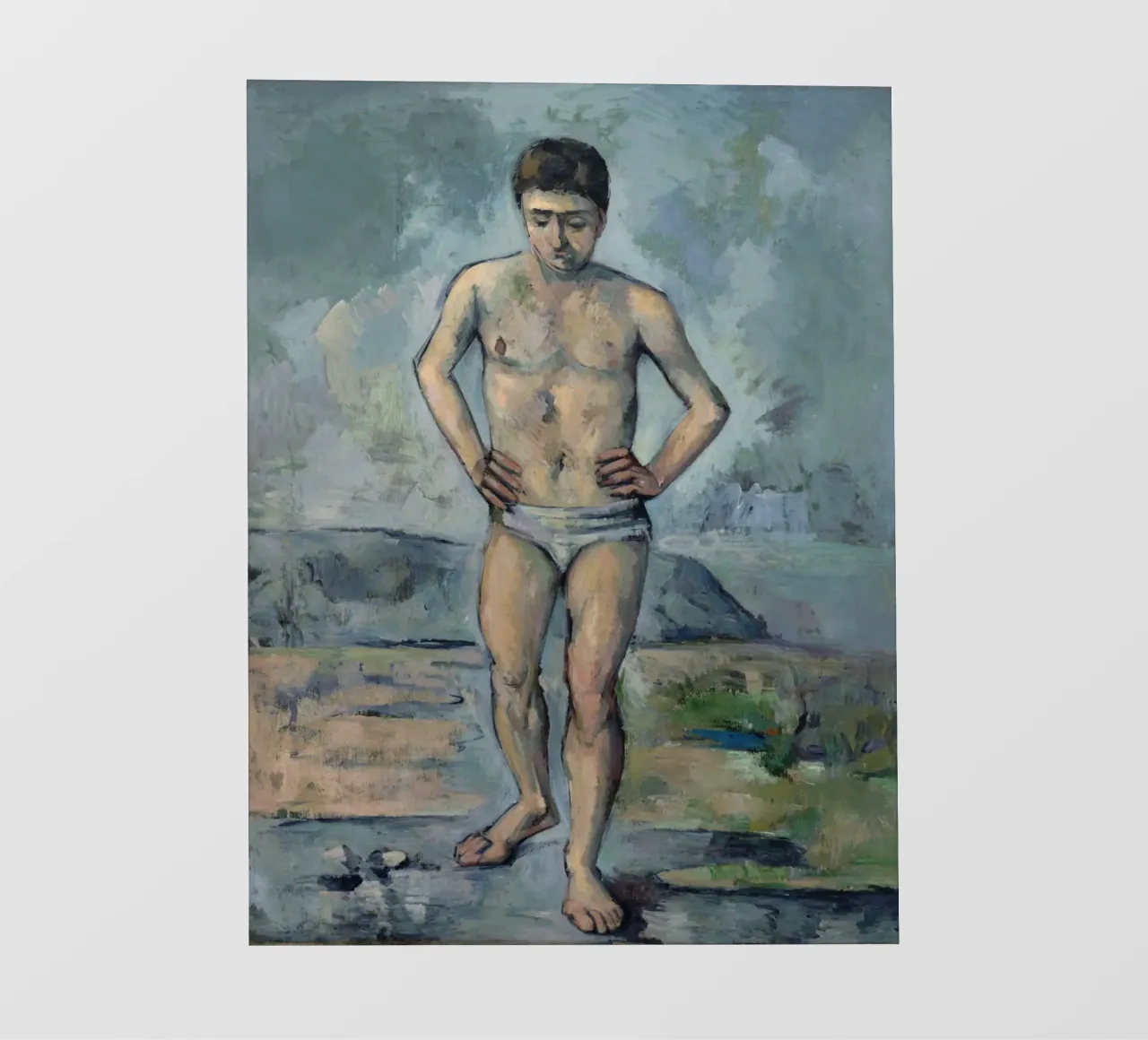Paul Cezanne - La bagnante telo in pvc da Timeless Artworks