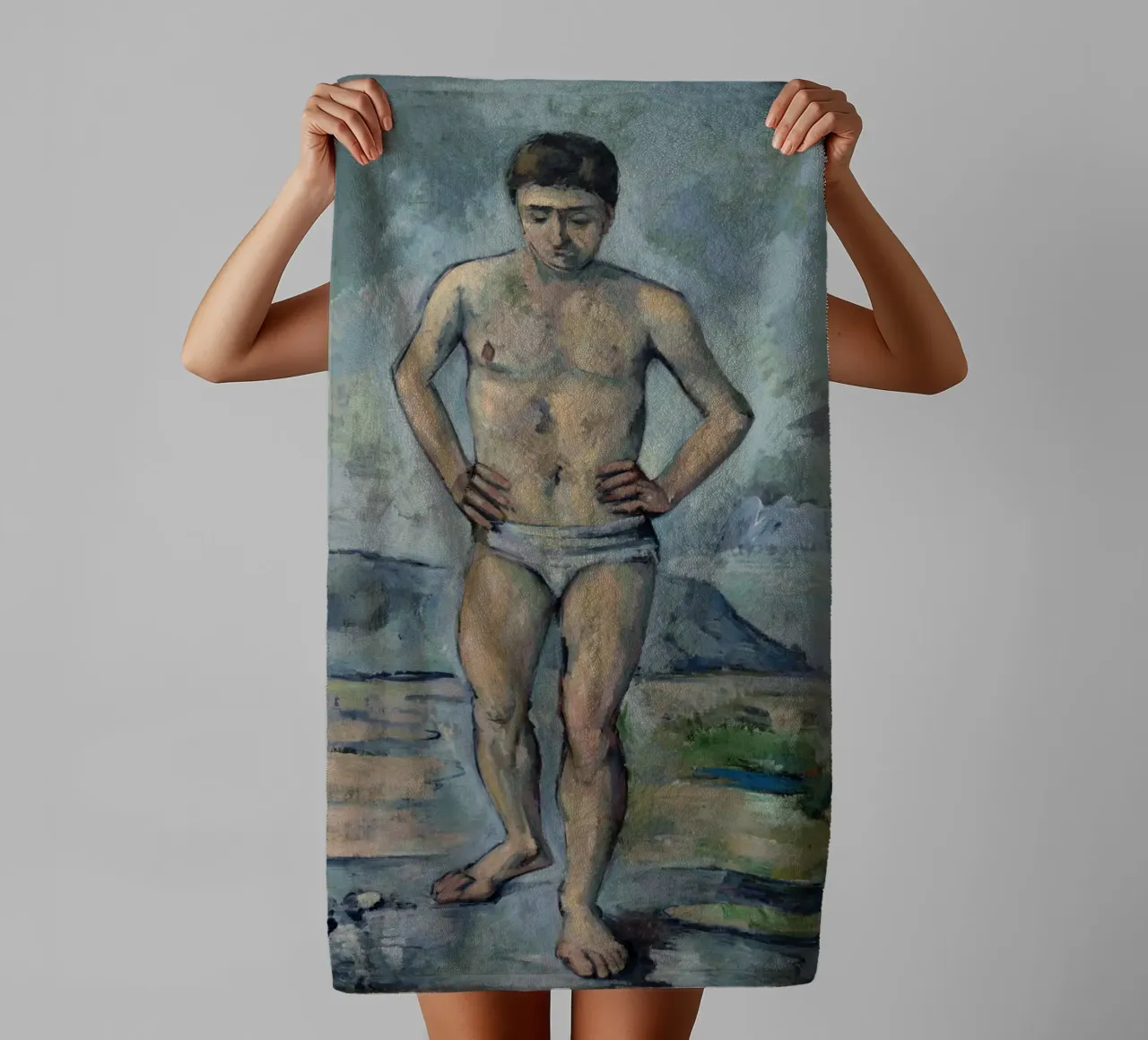 Paul Cezanne - De bader badhanddoek van Timeless Artworks