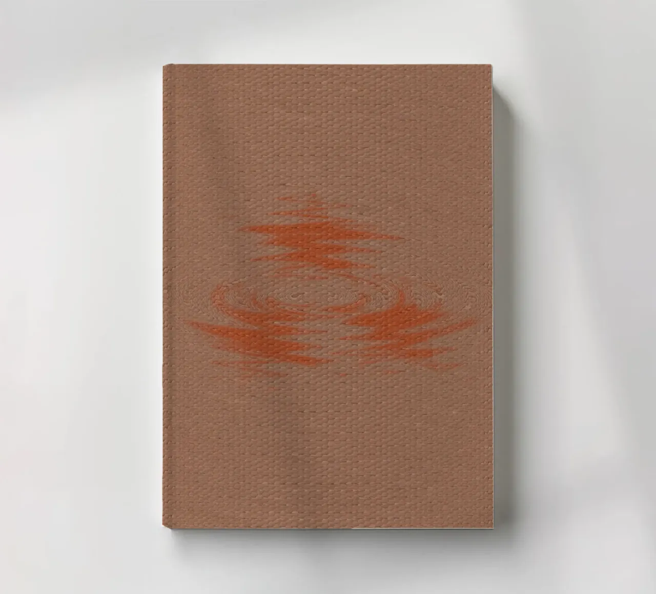 Abstract blurred waves on brown texture background notebook by Something for you