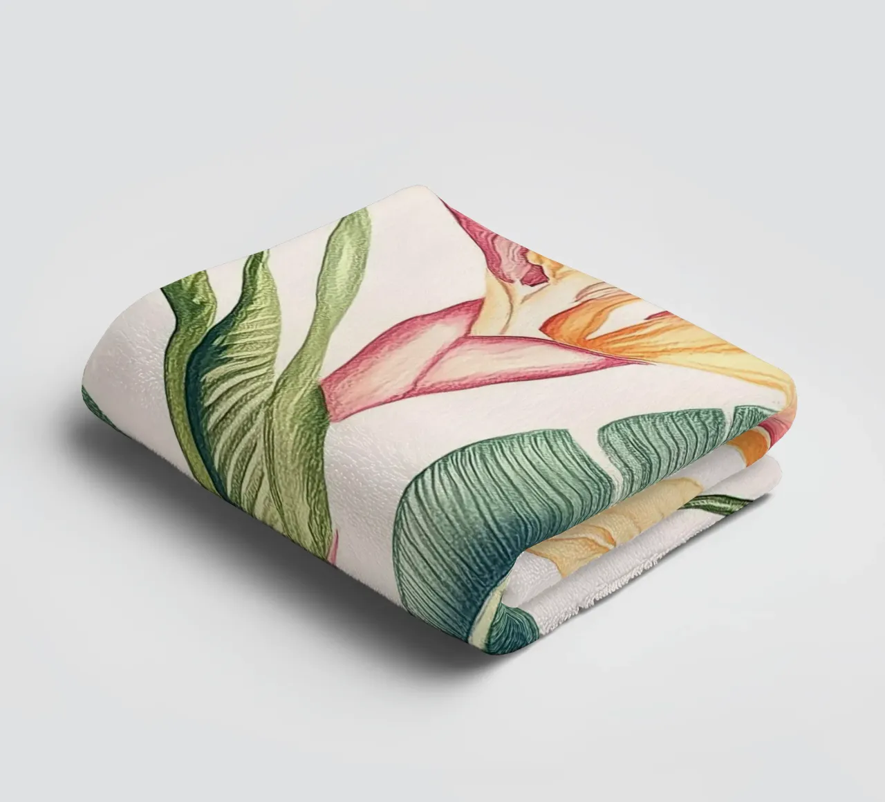 Uccello del Paradiso Monstera Leaf Boho Botanico Pianta Tropicale asciugamano da bagno da Gentle Echoes Art