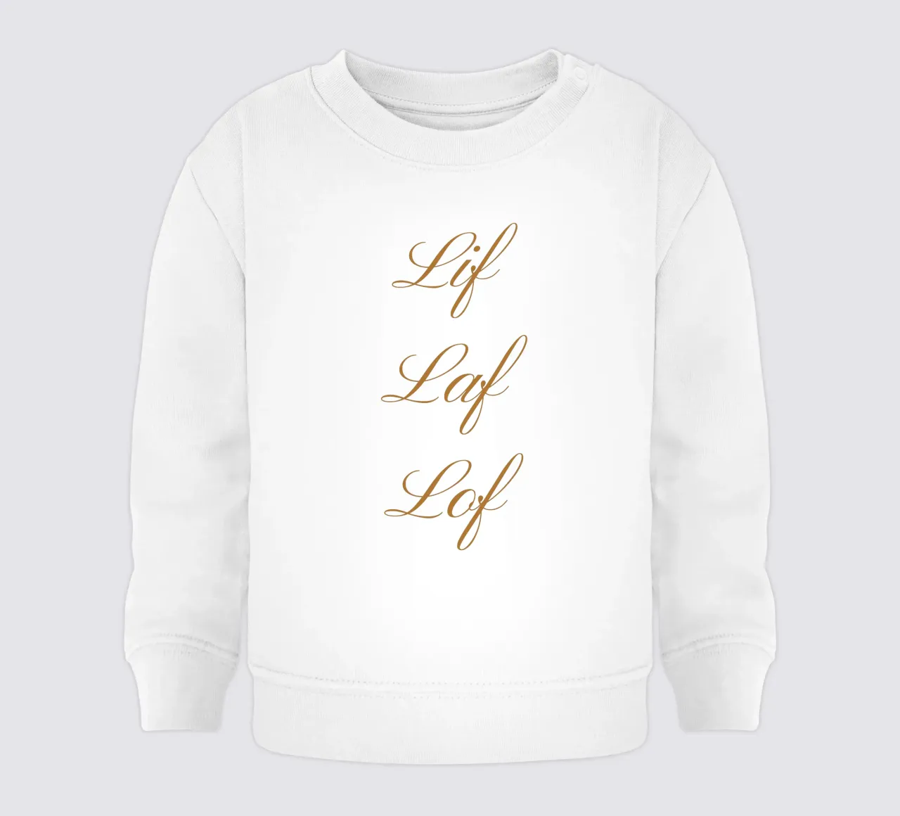 Lif Laf Lof - Verticaal baby sweatshirt van fsaf