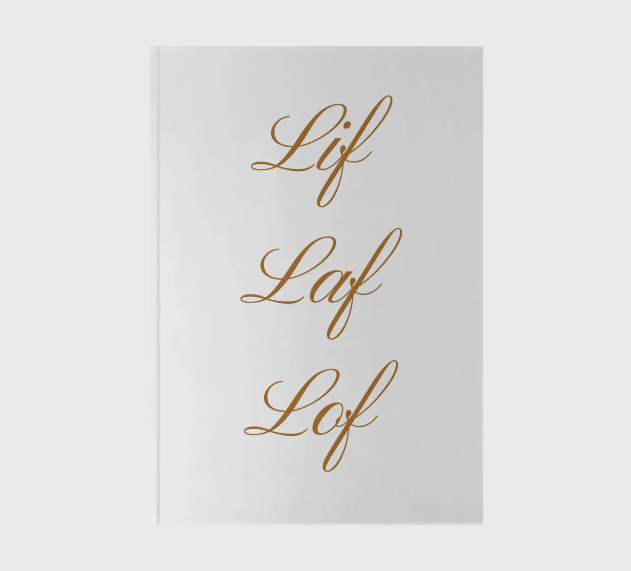 Lif Laf Lof - Vertical notebook by fsaf