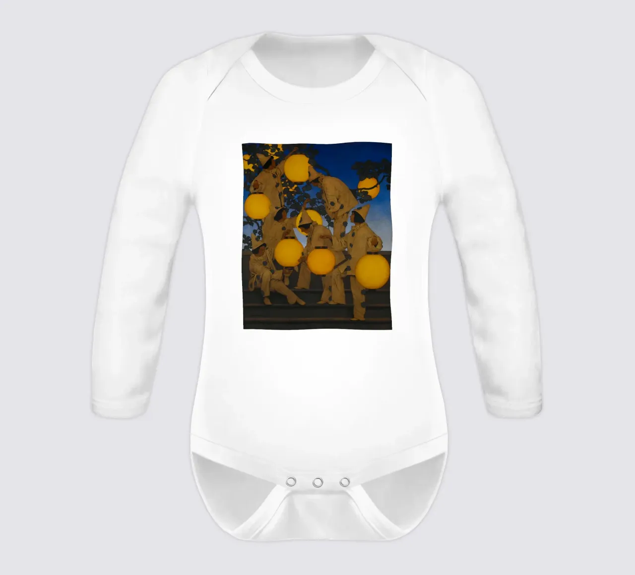 Maxfield Parrish - I portatori di lanterne body neonato maniche lunghe da William Store
