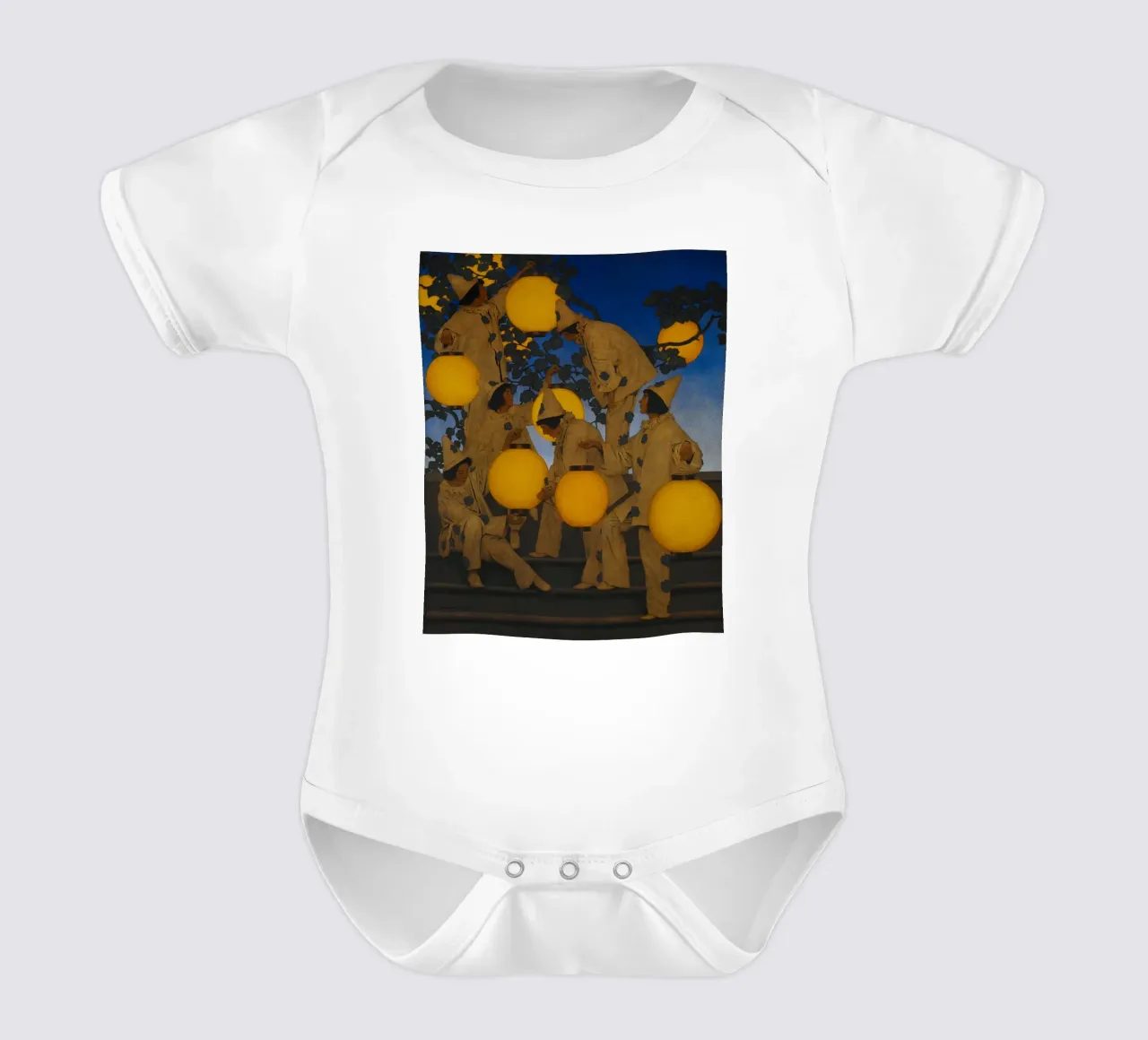 Maxfield Parrish - I portatori di lanterne body neonato maniche corte da William Store