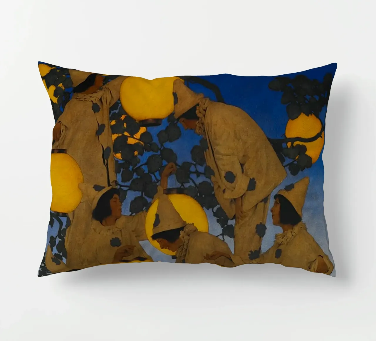 Maxfield Parrish - I portatori di lanterne cuscino da William Store