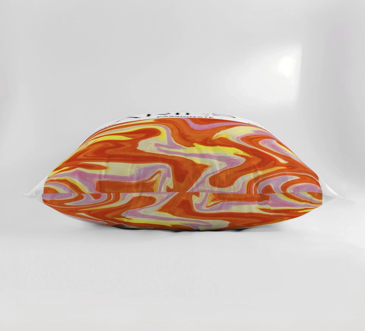 Fiery Aries Abstract Print – Bold, Passionate, and Dynamic cuscino da PrintCessStudio