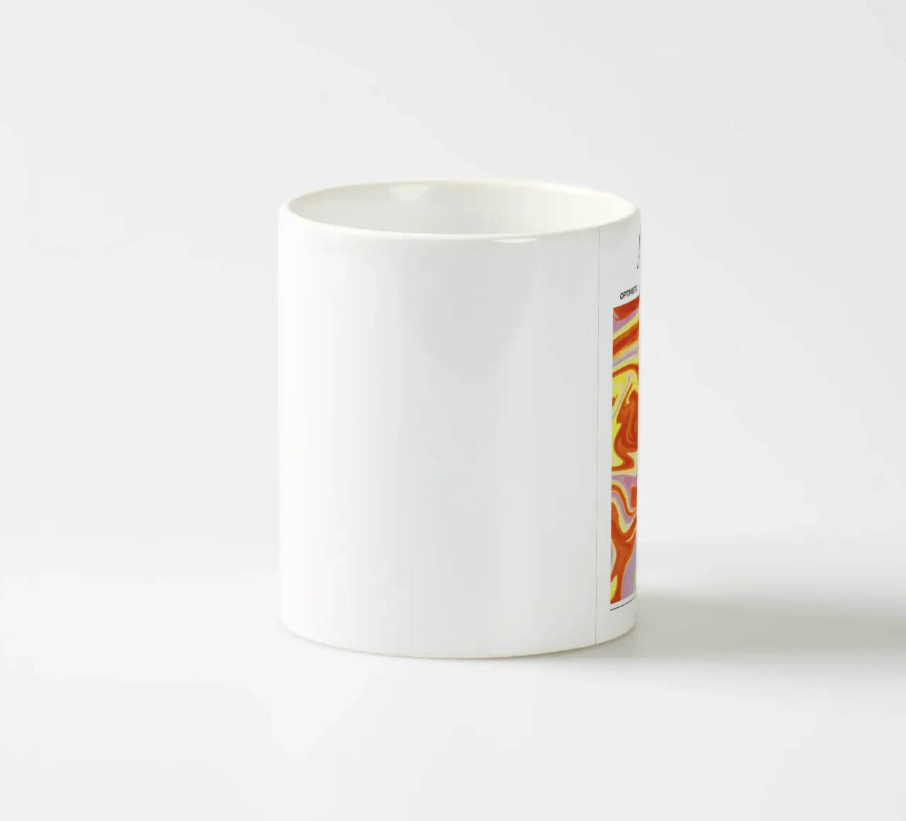 Fiery Aries Abstract Print – Bold, Passionate, and Dynamic ceramic mug by PrintCessStudio