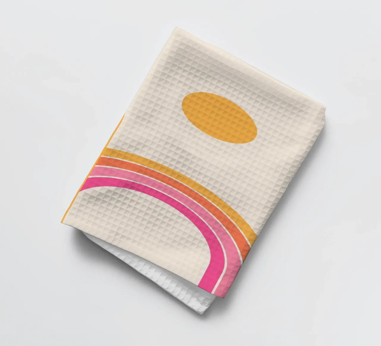 Farbenfrohe Kunst in Regenbogenfarben, Dopamin-Dekor Geschirrtuch von pdigitalprints