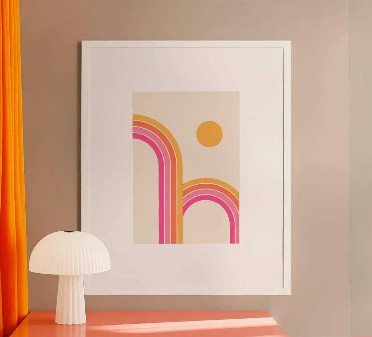 Rainbow colurful art, dopamine decor hahnemühle by pdigitalprints