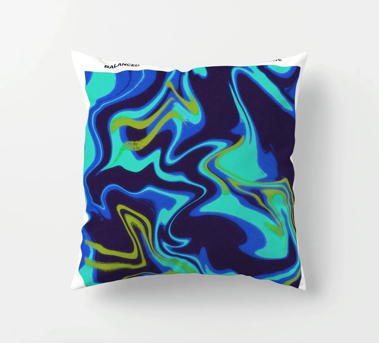 Balanced Libra Abstract Print cuscino da PrintCessStudio