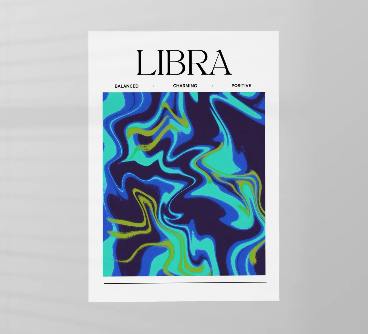 Balanced Libra Abstract Print pellicola backlit da PrintCessStudio