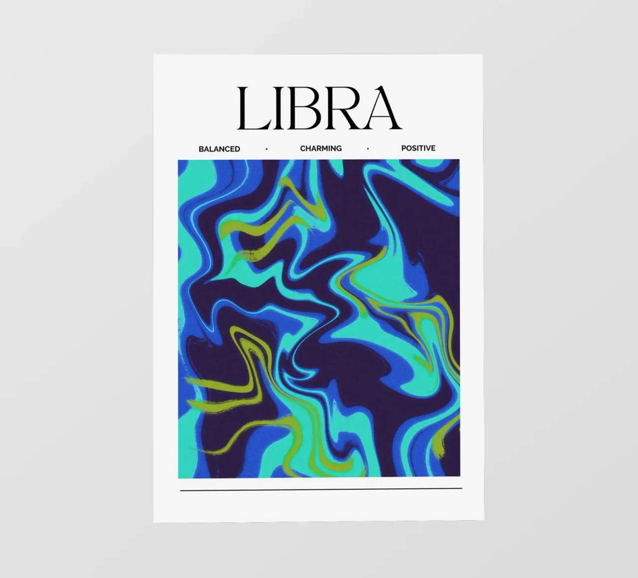 Balanced Libra Abstract Print pellicola backlit da PrintCessStudio